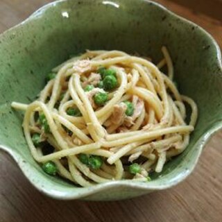 ツナとグリーンピースのスパゲティサラダ